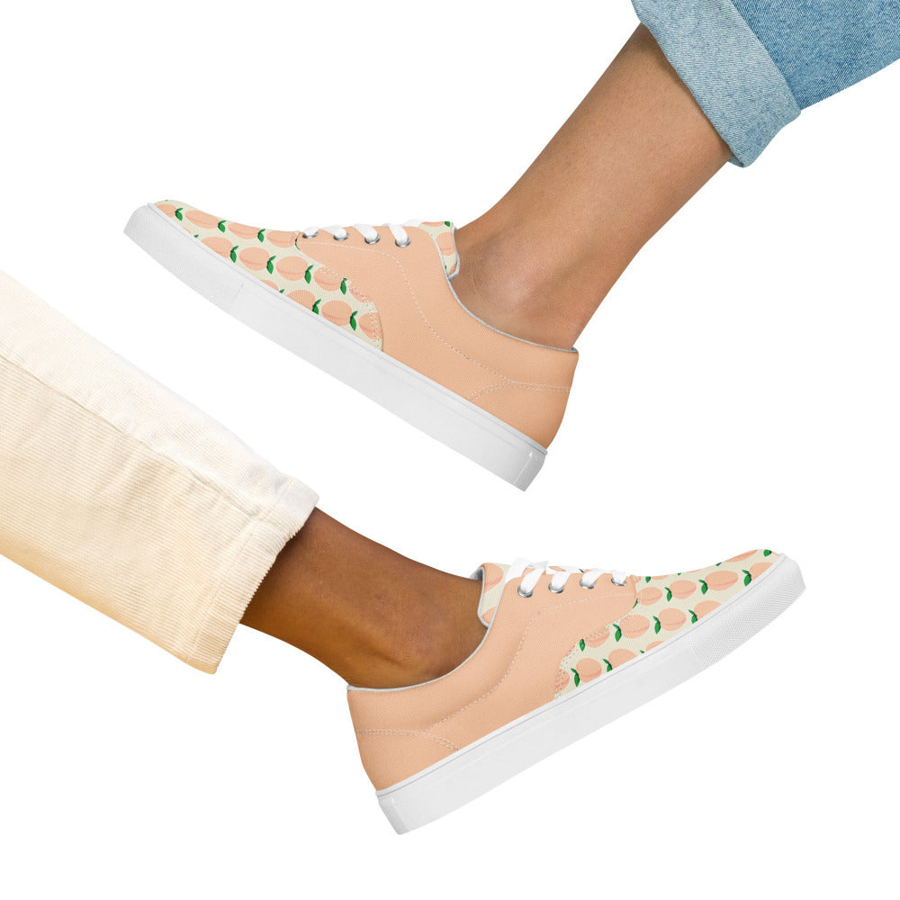 Peaches And Cream Womens Canvas Sneakers - https://ascensionemporium.net